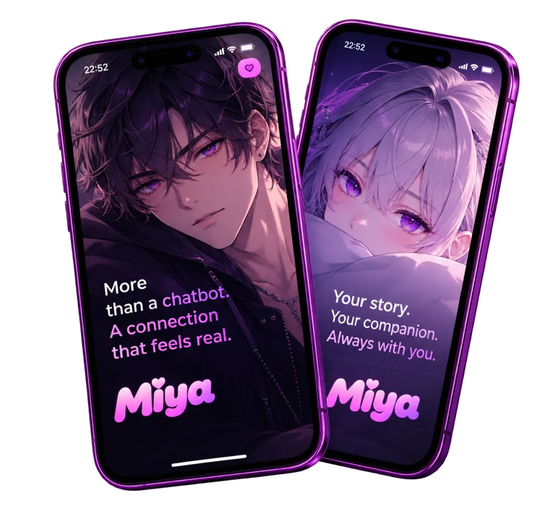 Miya app on two phones